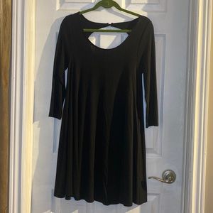 American Eagle Outfitters; black 3/4 sleeve dress